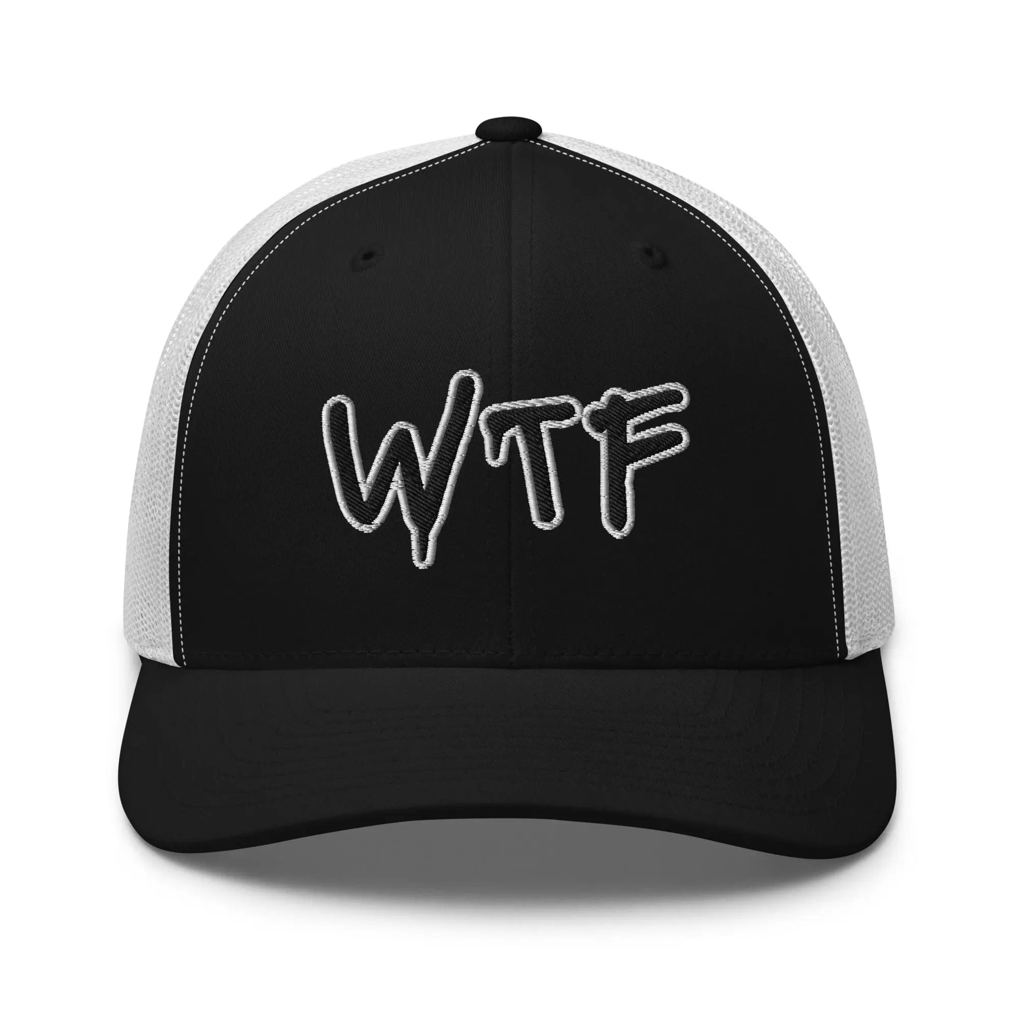 Hats Black-White Snapback Custom Trucker Hats Cool & Funny WTF NSFW Cap for Men & Women Infidel Collective