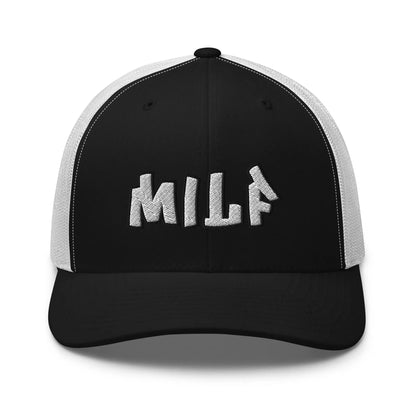 Hats Black-White Snapback Custom Trucker Hats Funny MILF Cap for Sexy Women Who Own It Infidel Collective