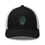 Hats Black-White Snapback Custom Trucker Hats Green Line Skull Patriotic Cap for Men & Women Infidel Collective