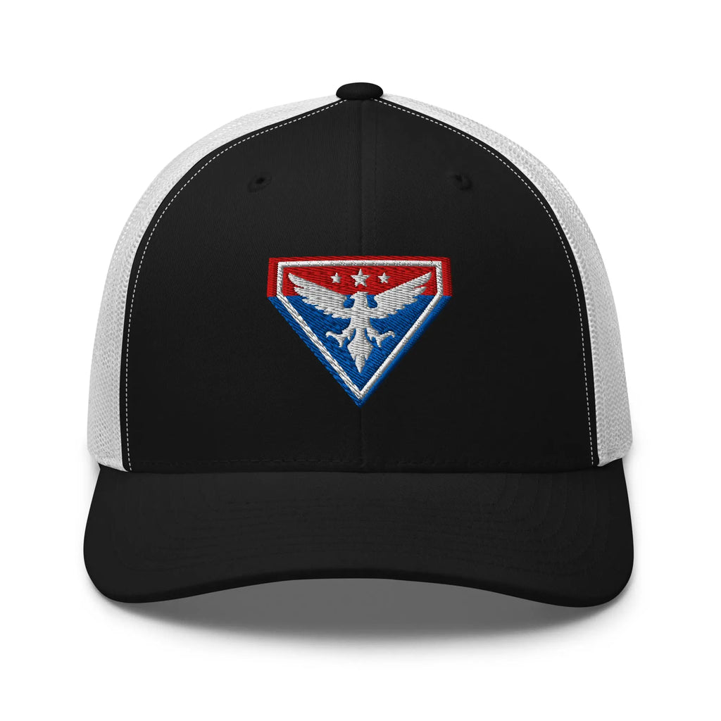 Hats Black-White Snapback Custom Trucker Hats Liberty Eagle Badge Cool Patriotic Cap Infidel Collective