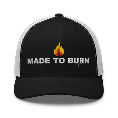 Hats Black-White Snapback Custom Trucker Hats MADE TO BURN Badass Cap for Men & Women Infidel Collective