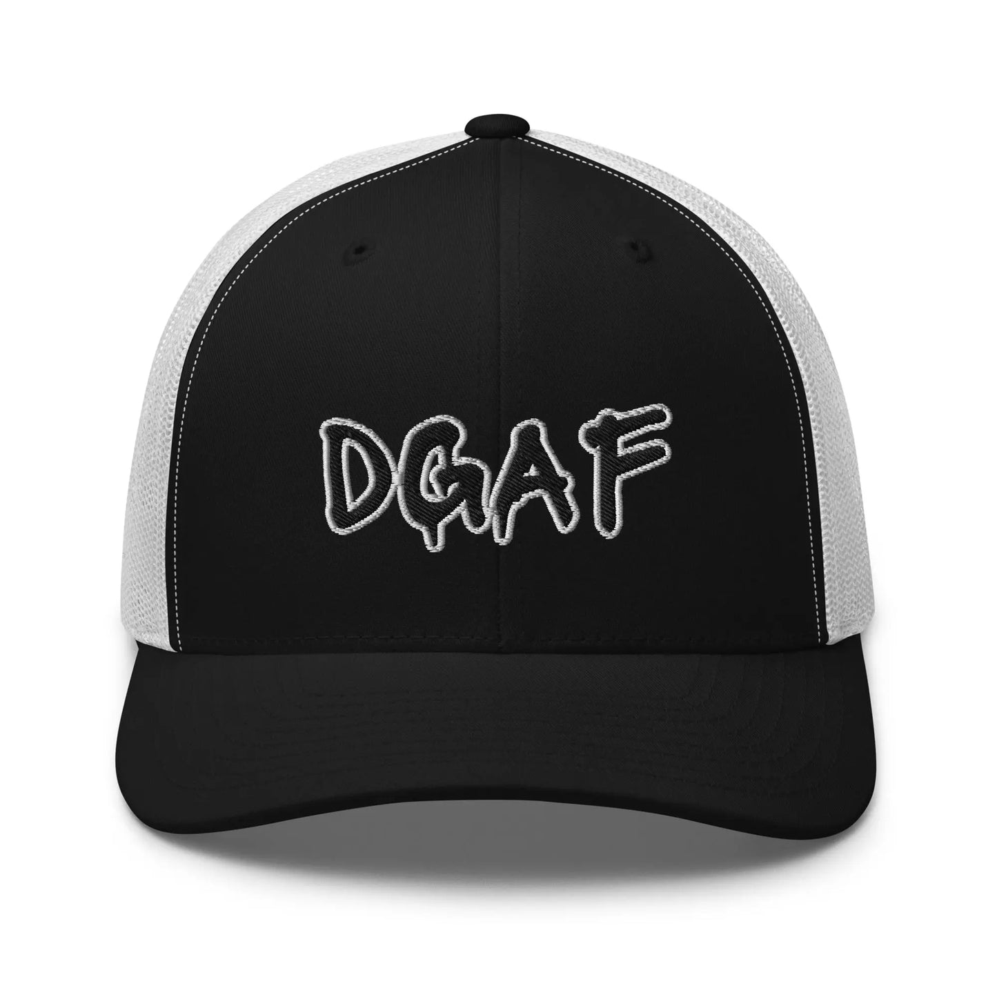 Hats Black-White Snapback Custom Trucker Hats NSFW DGAF Cap for Men & Women Infidel Collective