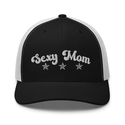 Hats Black-White Snapback Custom Trucker Hats Sexy Mom Cap for Sexy Women Who Own It Infidel Collective