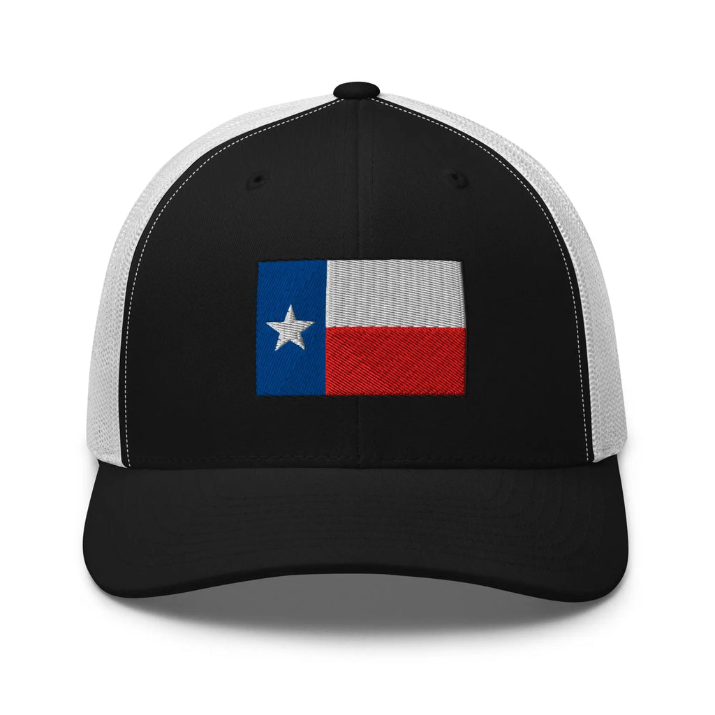 Hats Black-White Snapback Custom Trucker Hats Texas Flag Lone Star Cap for Men & Women Infidel Collective
