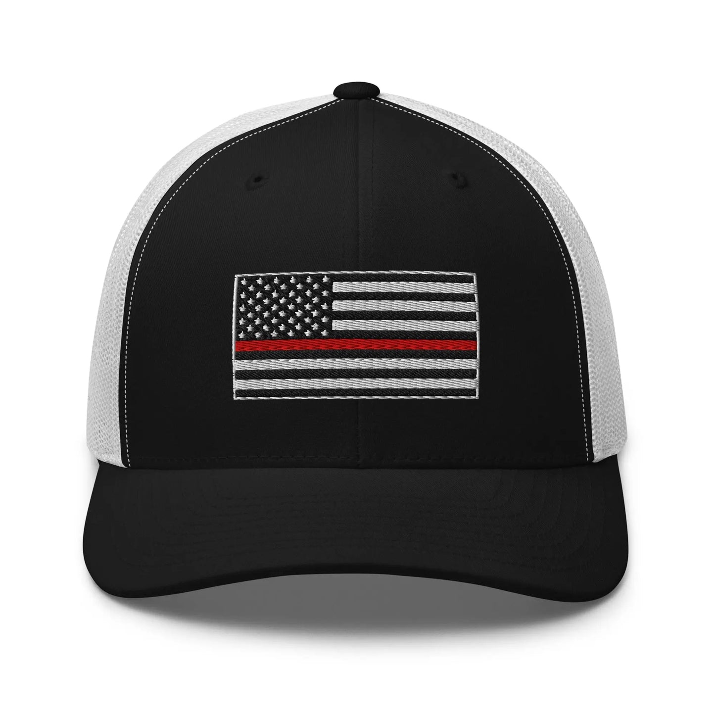 Hats Black-White Snapback Custom Trucker Hats Thin Red Line Flag for Men & Women Patriotic Cap Infidel Collective