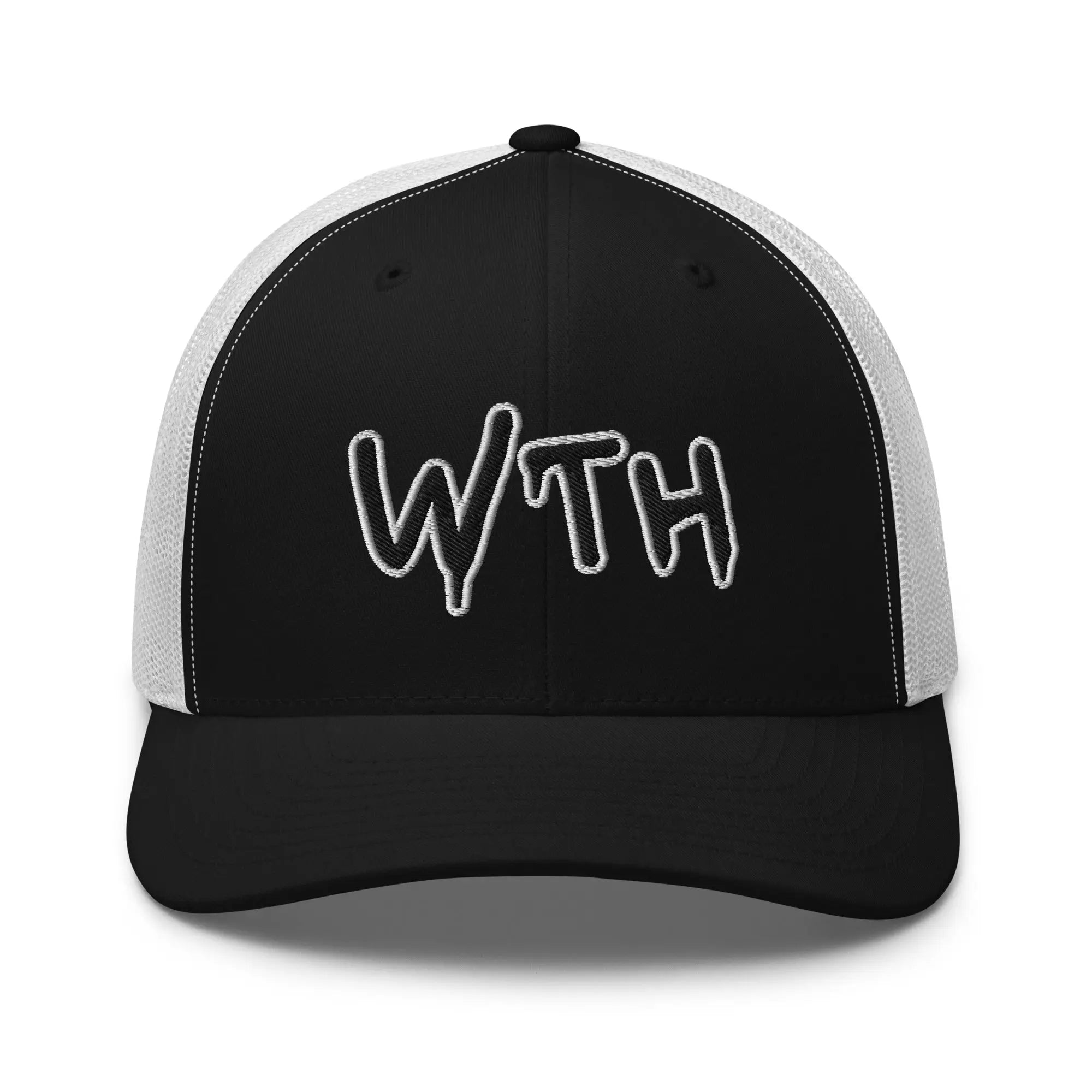Hats Black-White Snapback Custom Trucker Hats WTH NSFW Cap for Men & Women Infidel Collective