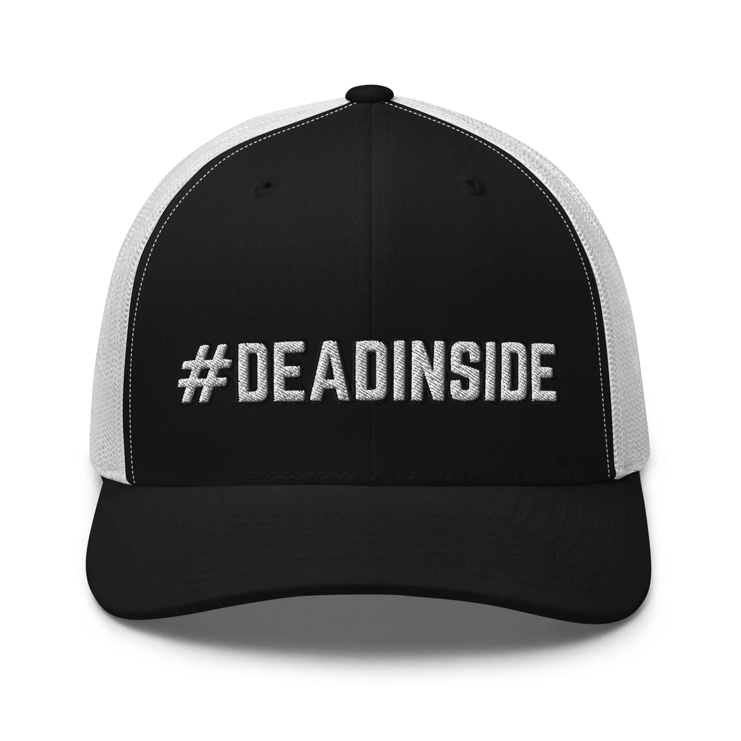 Hats Black-White Snapback Custom Trucker Hats #DEADINSIDE Emo Cap for the Emotionally Unavailable Infidel Collective