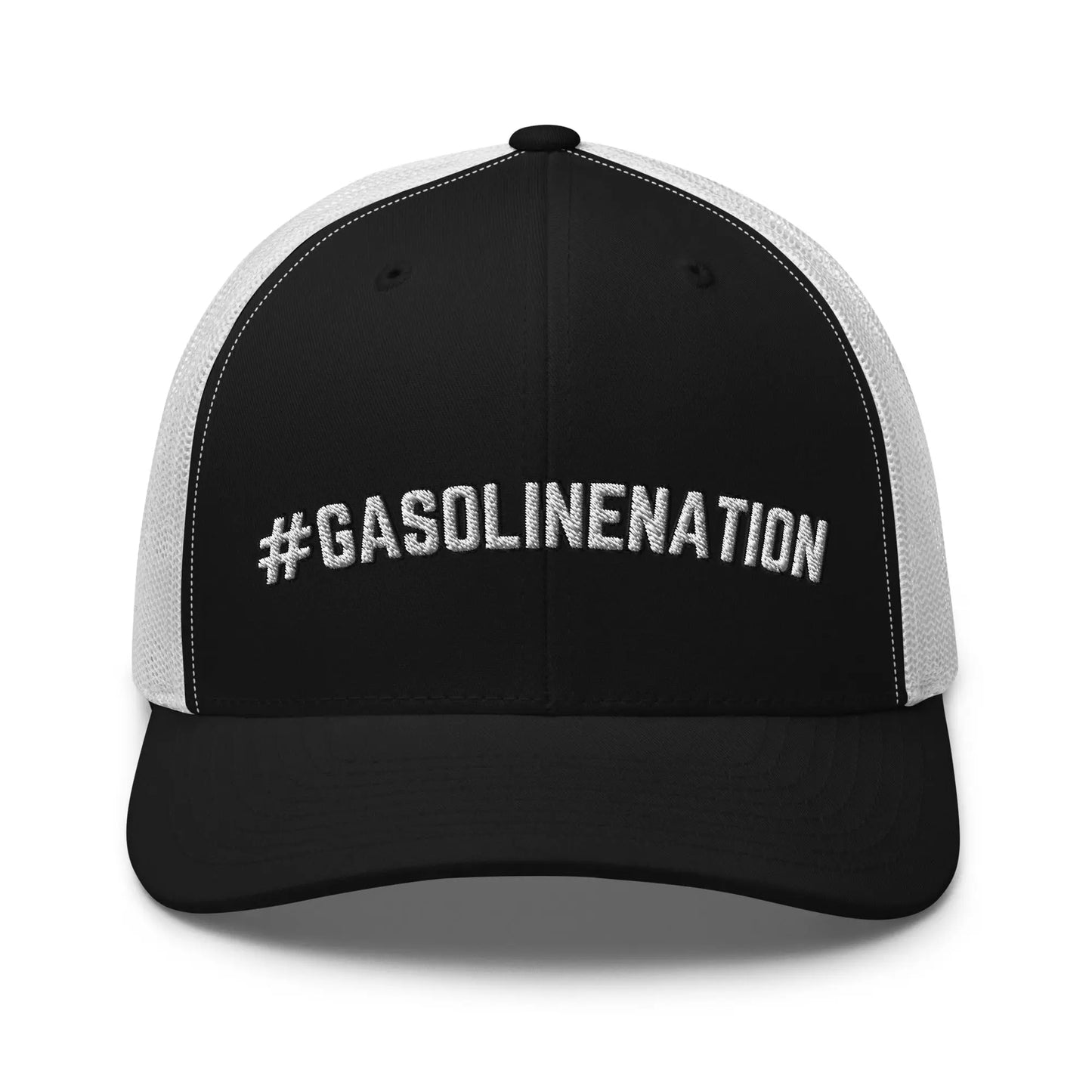 Hats Black-White Snapback Custom Trucker Hats #GASOLINENATION Funny Cap for Men & Women Infidel Collective