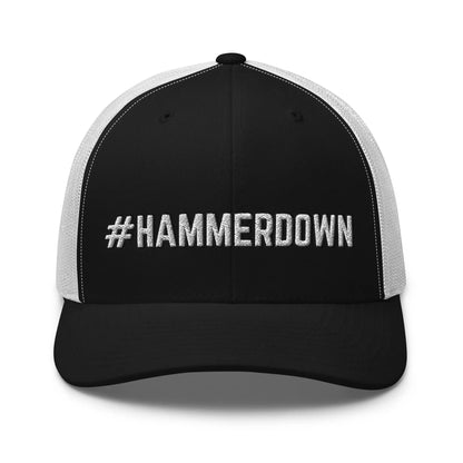 Hats Black-White Snapback Custom Trucker Hats #HAMMERDOWN for Men & Women – Diesel Life Cap Infidel Collective