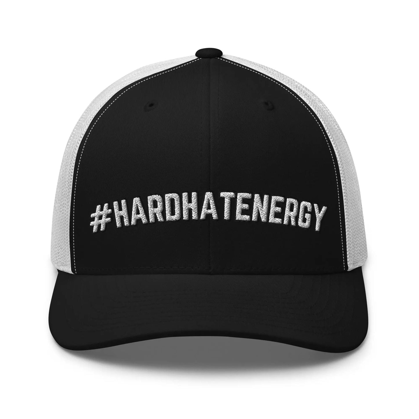 Hats Black-White Snapback Custom Trucker Hats #HARDHATENERGY Funny Cap for Men & Women Infidel Collective