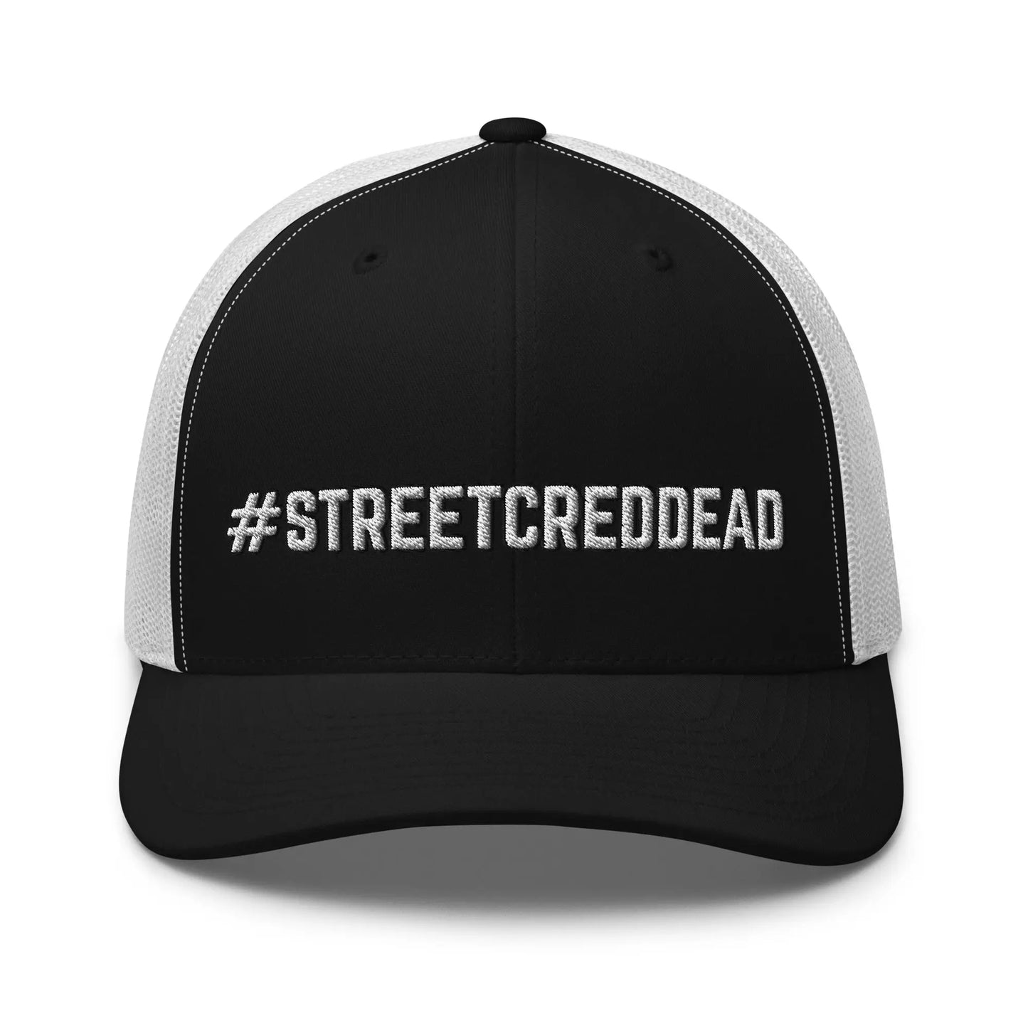 Hats Black-White Snapback Custom Trucker Hats #STREETCREDDDEAD Funny Hat for Men & Women Infidel Collective