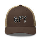 Hats Brown-Khaki Snapback Custom Trucker Hat Inappropriate NSFW GFY Cap for Men & Women Infidel Collective