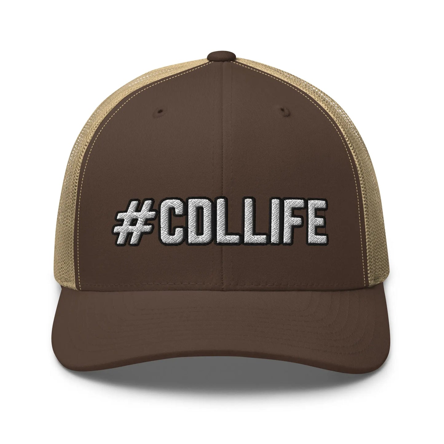 Hats Brown-Khaki Snapback Custom Trucker Hats Cool CDL #CDLLIFE Cap for Men & Women Truckers Infidel Collective