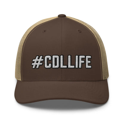 Hats Brown-Khaki Snapback Custom Trucker Hats Cool CDL #CDLLIFE Cap for Men & Women Truckers Infidel Collective