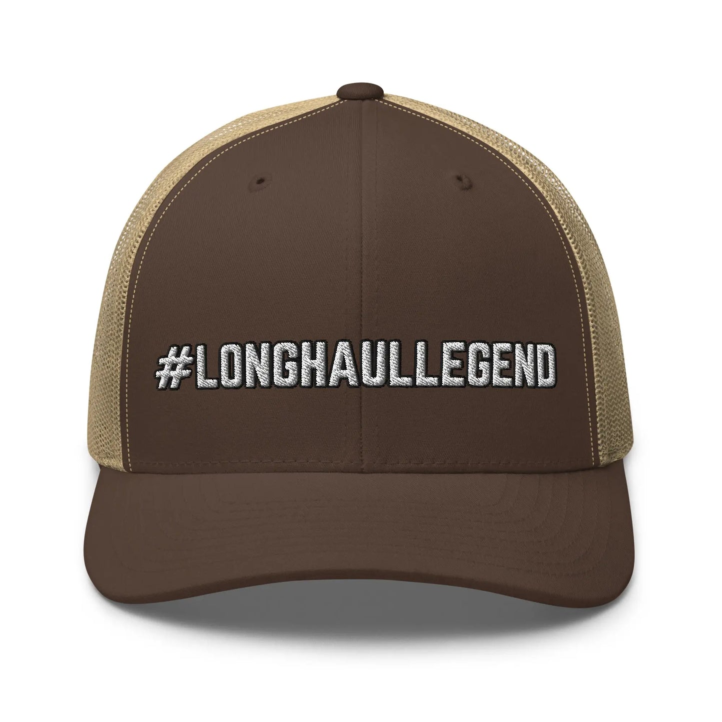 Hats Brown-Khaki Snapback Custom Trucker Hats Cool CDL #LONGHAULLEGEND for Men & Women Truckers Infidel Collective