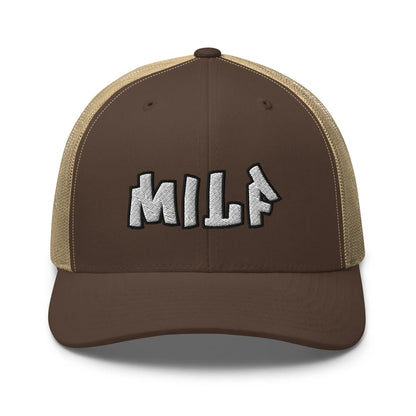 Hats Brown-Khaki Snapback Custom Trucker Hats Funny MILF Cap for Sexy Women Who Own It Infidel Collective