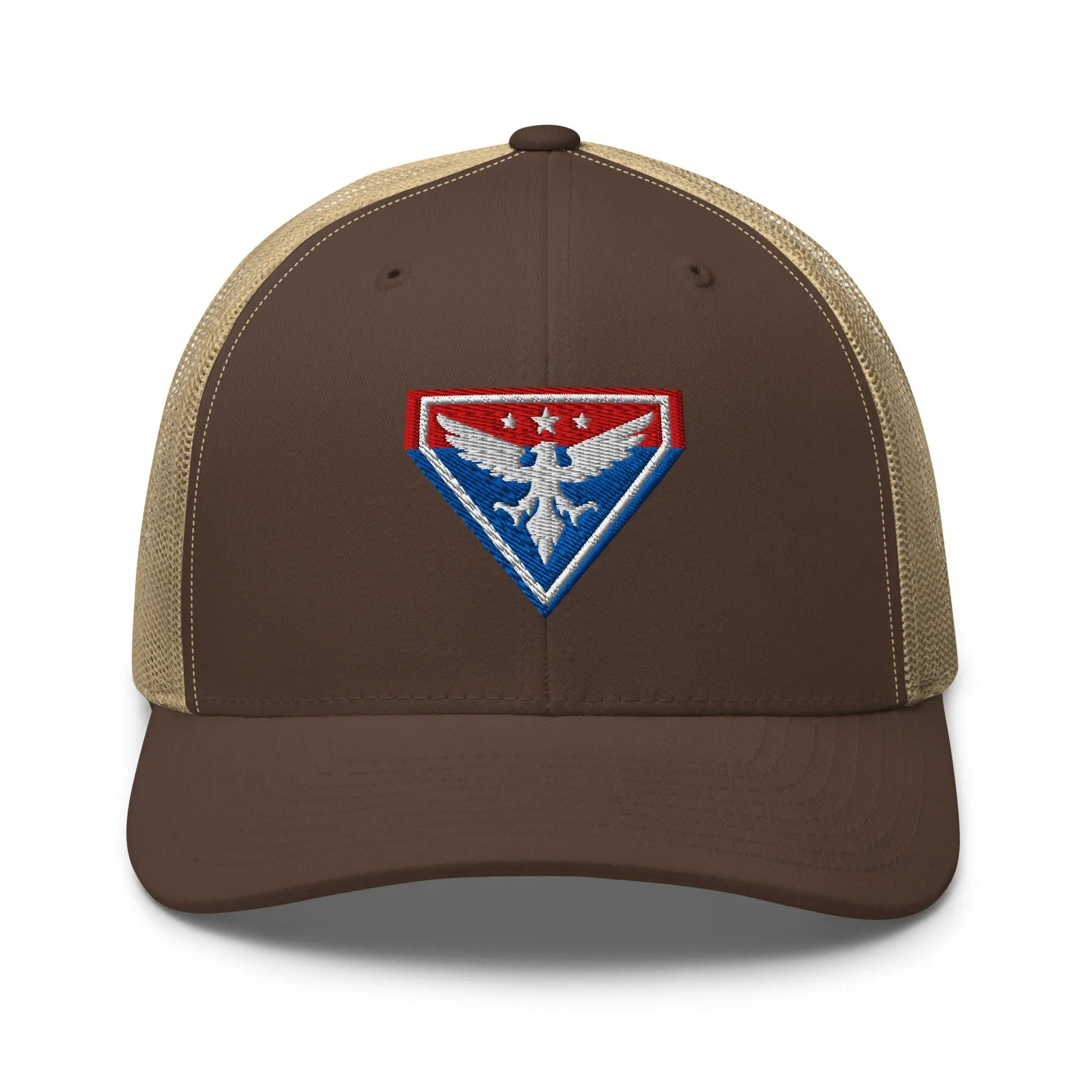 Hats Brown-Khaki Snapback Custom Trucker Hats Liberty Eagle Badge Cool Patriotic Cap Infidel Collective