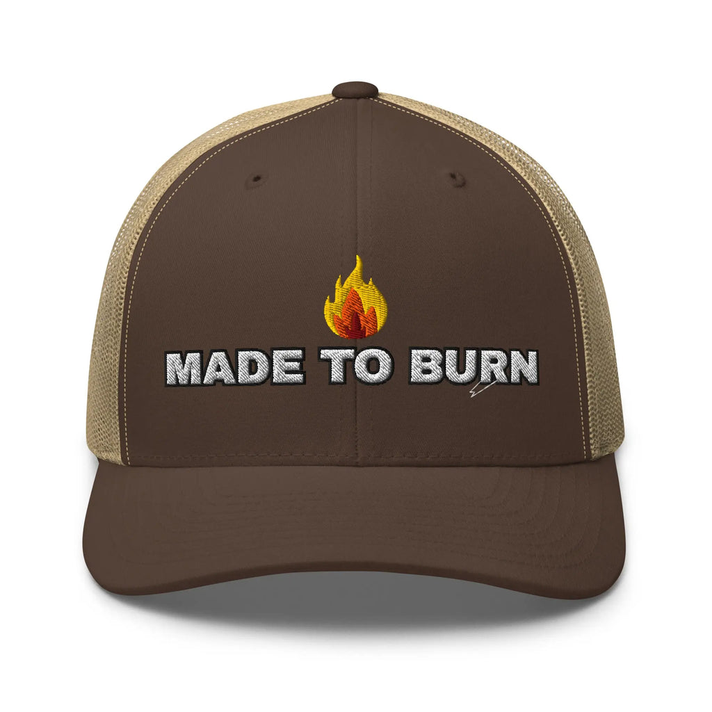 Hats Brown-Khaki Snapback Custom Trucker Hats MADE TO BURN Badass Cap for Men & Women Infidel Collective