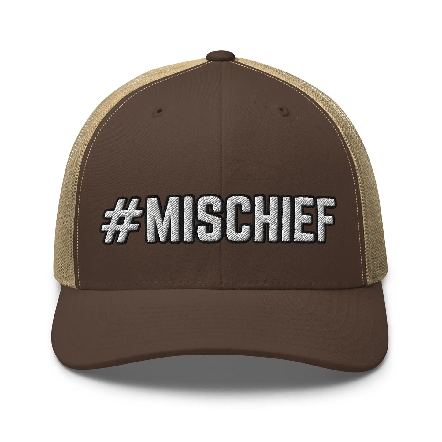 Hats Brown-Khaki Snapback Custom Trucker Hats MISCHIEF Funny Cap for Men & Women Infidel Collective