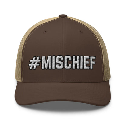 Hats Brown-Khaki Snapback Custom Trucker Hats MISCHIEF Funny Cap for Men & Women Infidel Collective