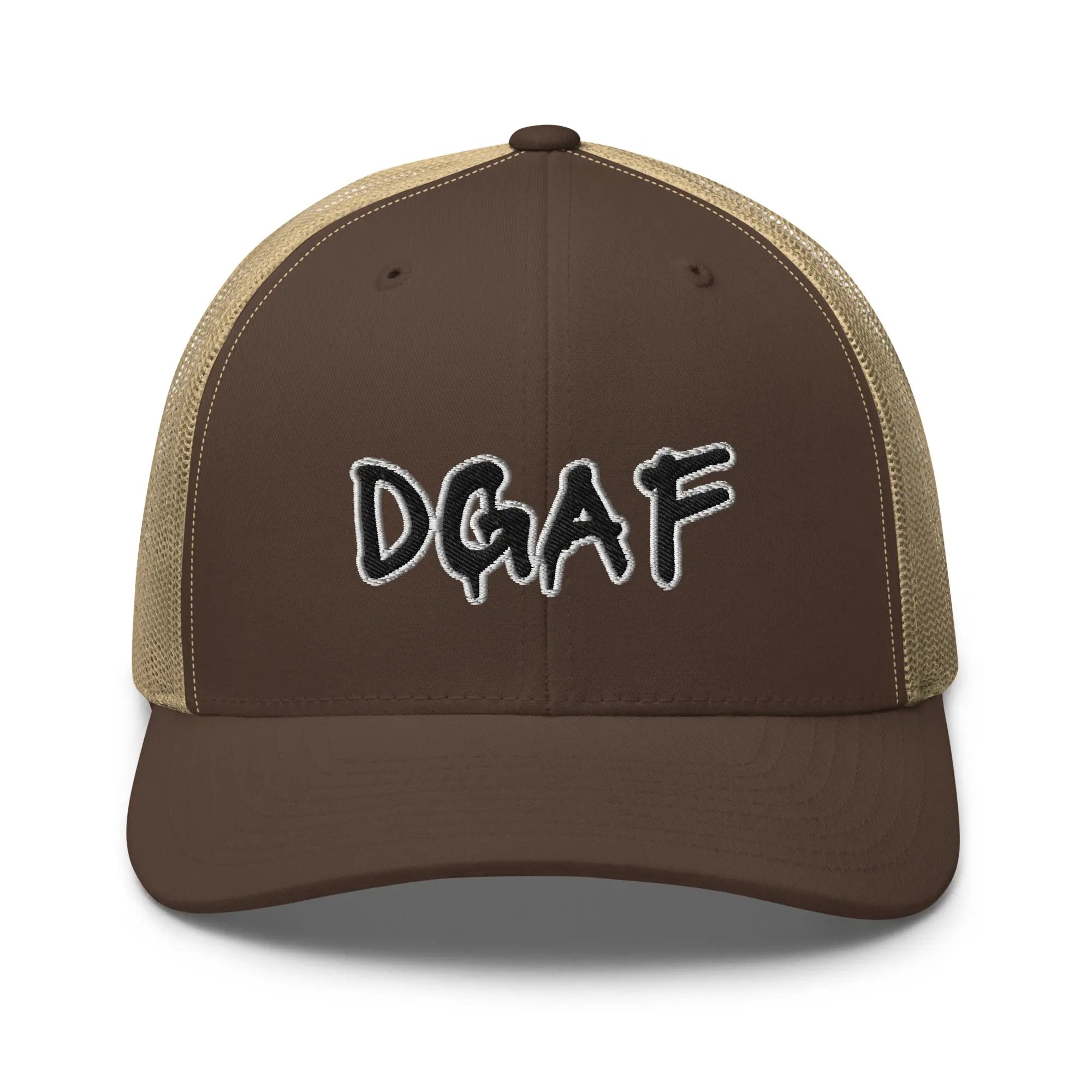 Hats Brown-Khaki Snapback Custom Trucker Hats NSFW DGAF Cap for Men & Women Infidel Collective