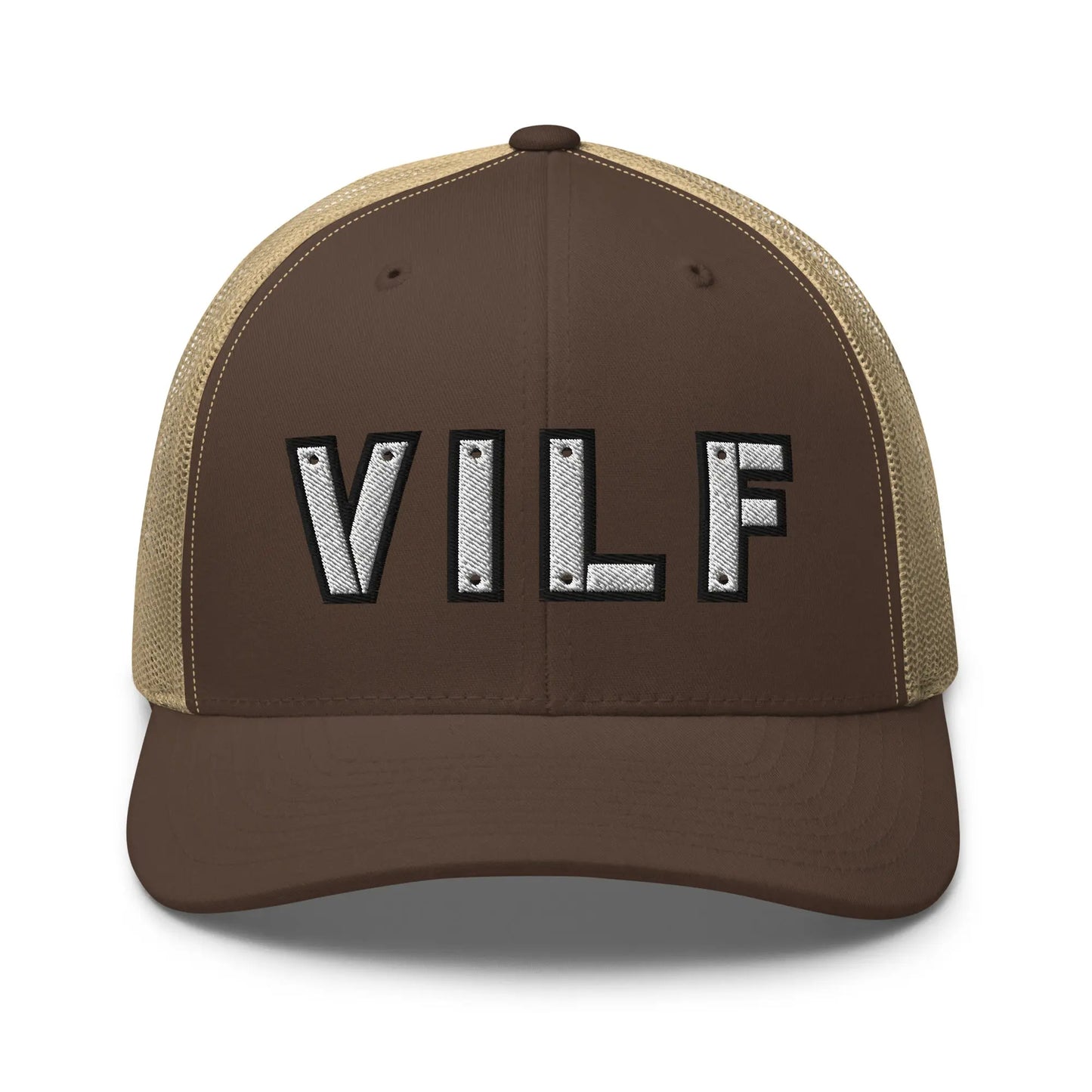 Hats Brown-Khaki Snapback Custom Trucker Hats NSFW VILF Funny Cap for Veteran's Infidel Collective
