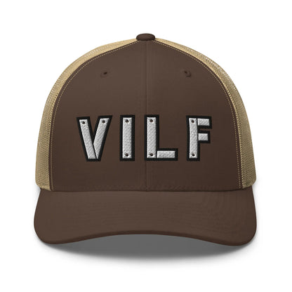 Hats Brown-Khaki Snapback Custom Trucker Hats NSFW VILF Funny Cap for Veteran's Infidel Collective