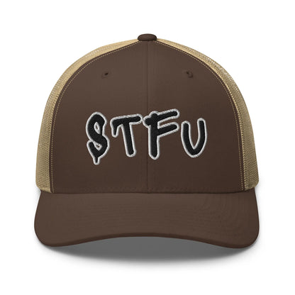 Hats Brown-Khaki Snapback Custom Trucker Hats STFU NSFW Cap for Men & Women Infidel Collective