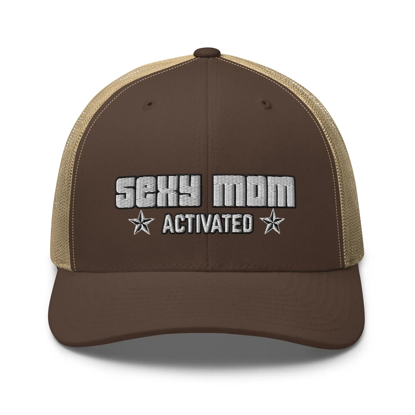 Hats Brown-Khaki Snapback Custom Trucker Hats Sexy Mom Activated Cap for Women Infidel Collective