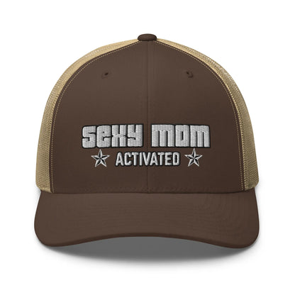 Hats Brown-Khaki Snapback Custom Trucker Hats Sexy Mom Activated Cap for Women Infidel Collective