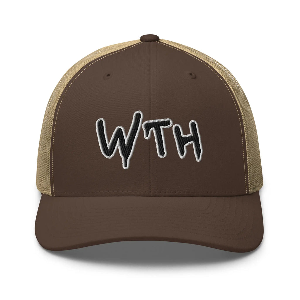 Hats Brown-Khaki Snapback Custom Trucker Hats WTH NSFW Cap for Men & Women Infidel Collective