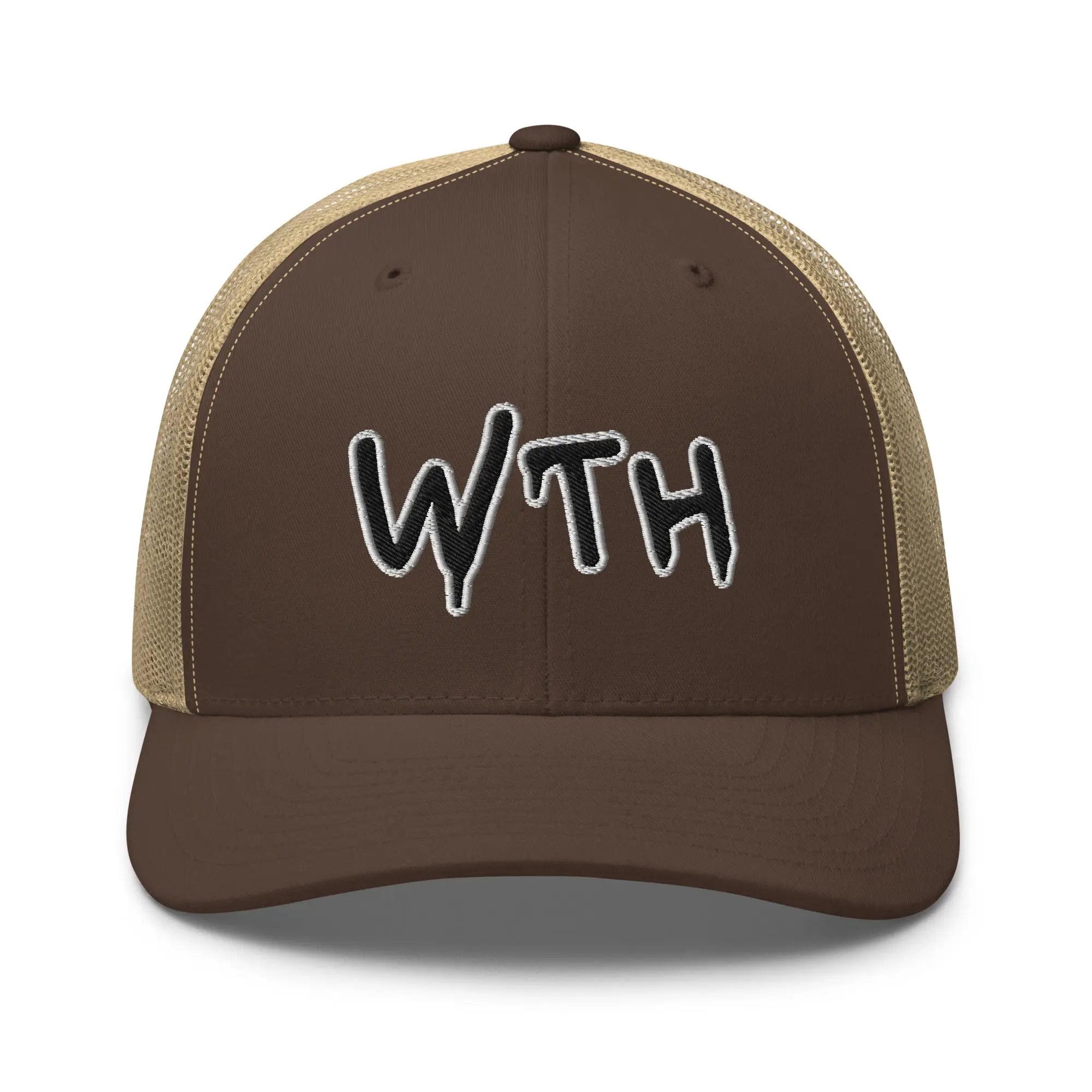 Hats Brown-Khaki Snapback Custom Trucker Hats WTH NSFW Cap for Men & Women Infidel Collective