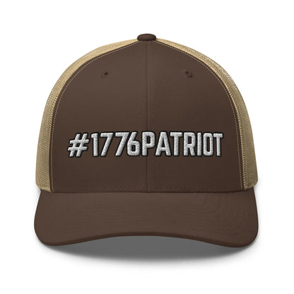 Hats Brown-Khaki Snapback Custom Trucker Hats #1776PATRIOT Cool Patriotic Cap for Men & Women Infidel Collective