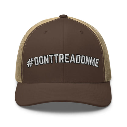 Hats Brown-Khaki Snapback Custom Trucker Hats #DONTTREADONME 2A Cap for Men & Women Infidel Collective