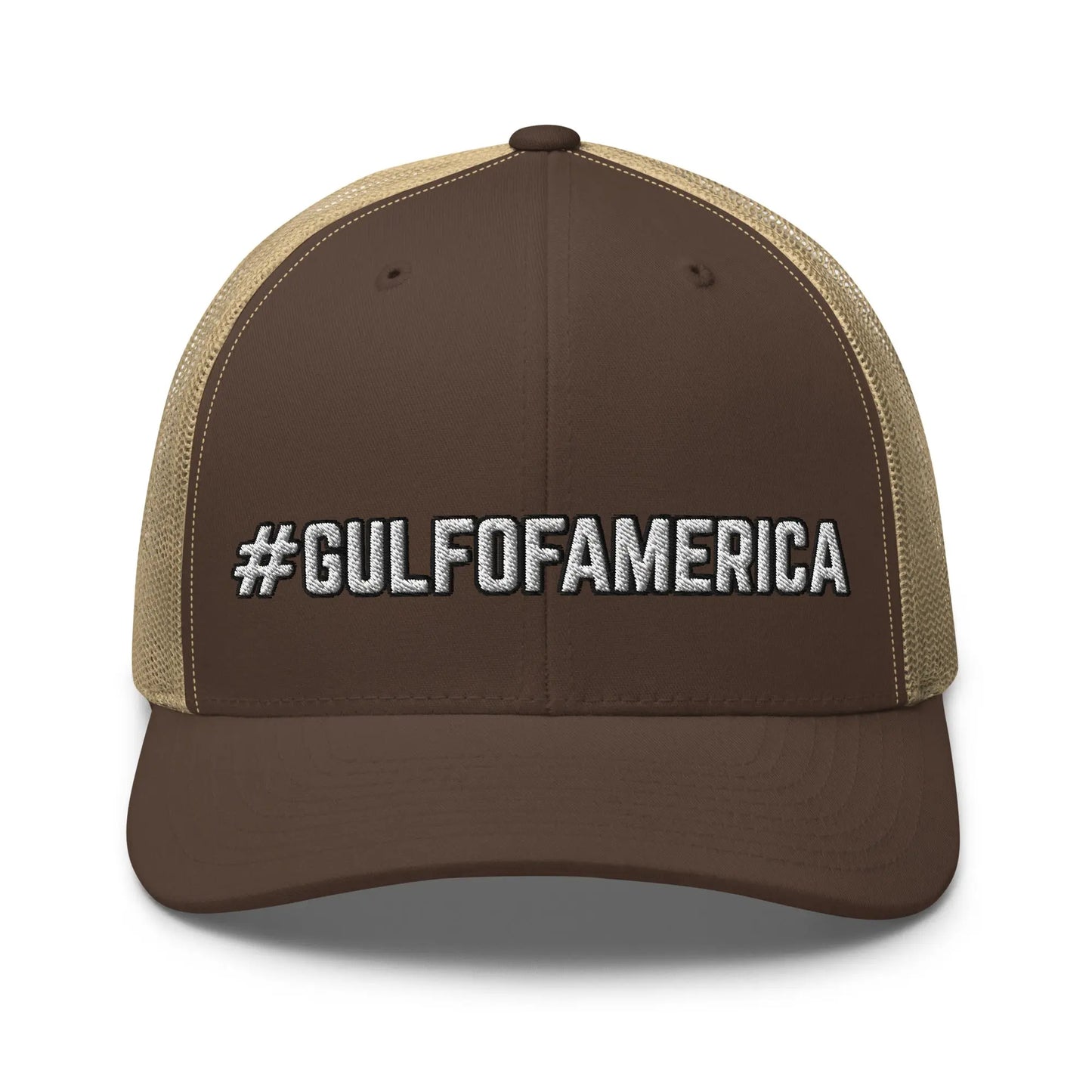 Hats Brown-Khaki Snapback Custom Trucker Hats #GULFOFAMERICA Funny Cap for Men & Women Infidel Collective