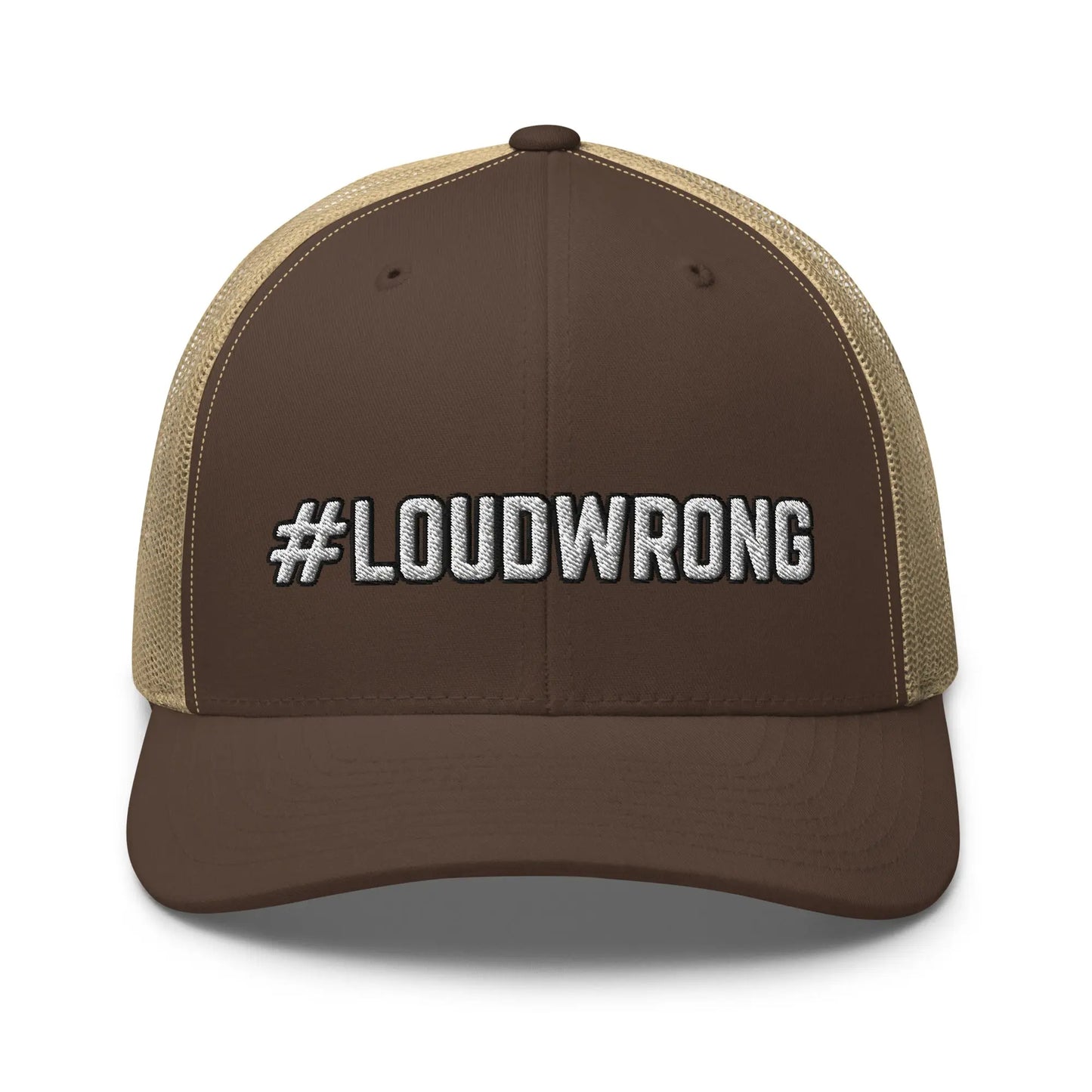 Hats Brown-Khaki Snapback Custom Trucker Hats #LOUDWRONG Funny Cap for Men & Women Infidel Collective
