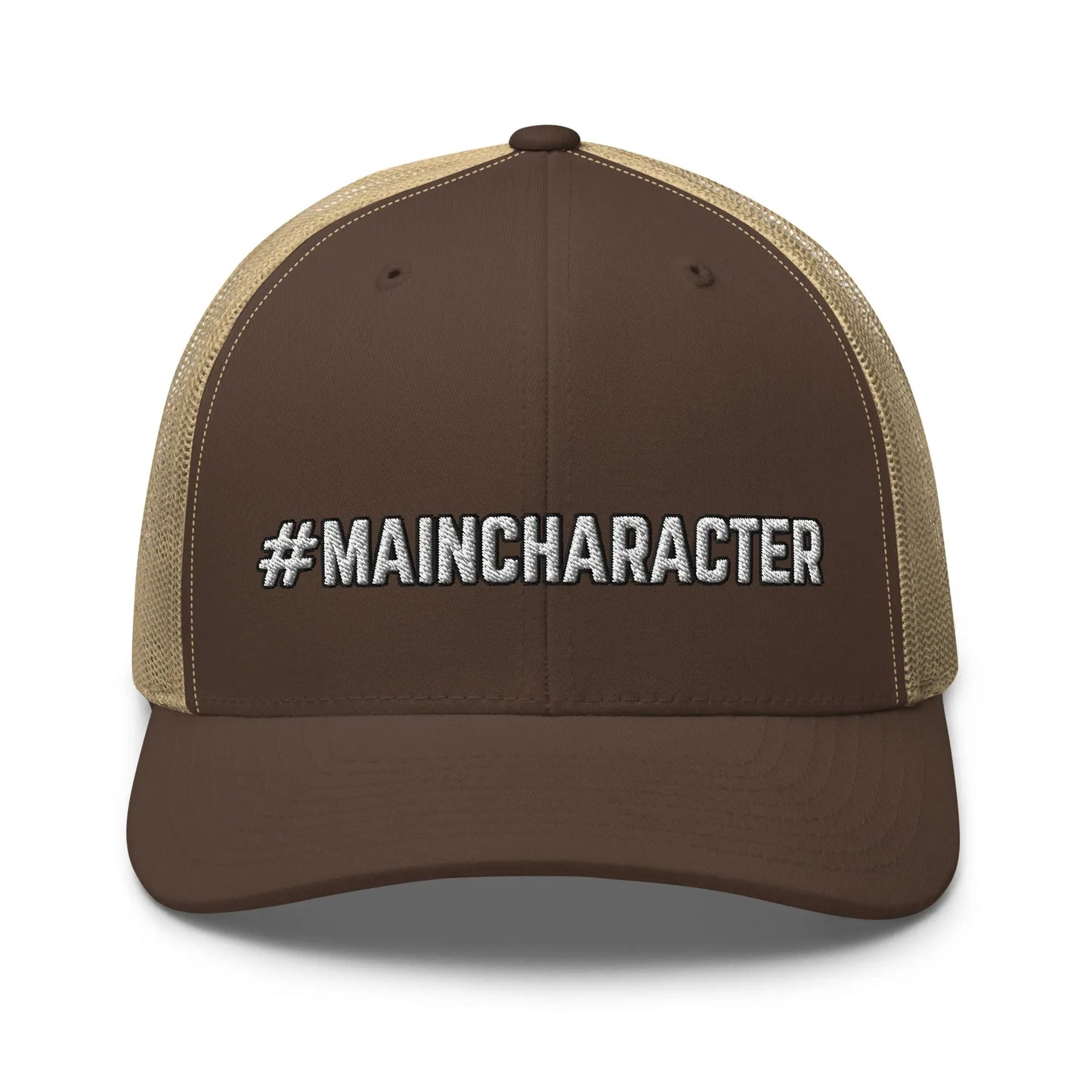Hats Brown-Khaki Snapback Custom Trucker Hats #MAINCHARACTER Funny Caps for Men & Women Infidel Collective