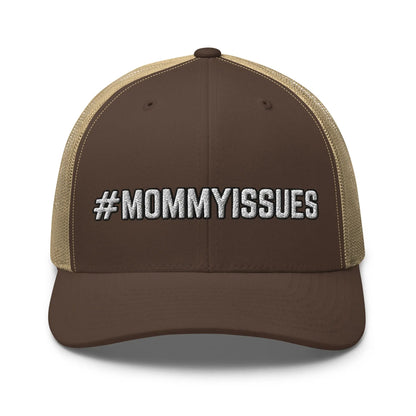 Hats Brown-Khaki Snapback Custom Trucker Hats #MOMMYISSUES Funny Cap for Men & Women Infidel Collective
