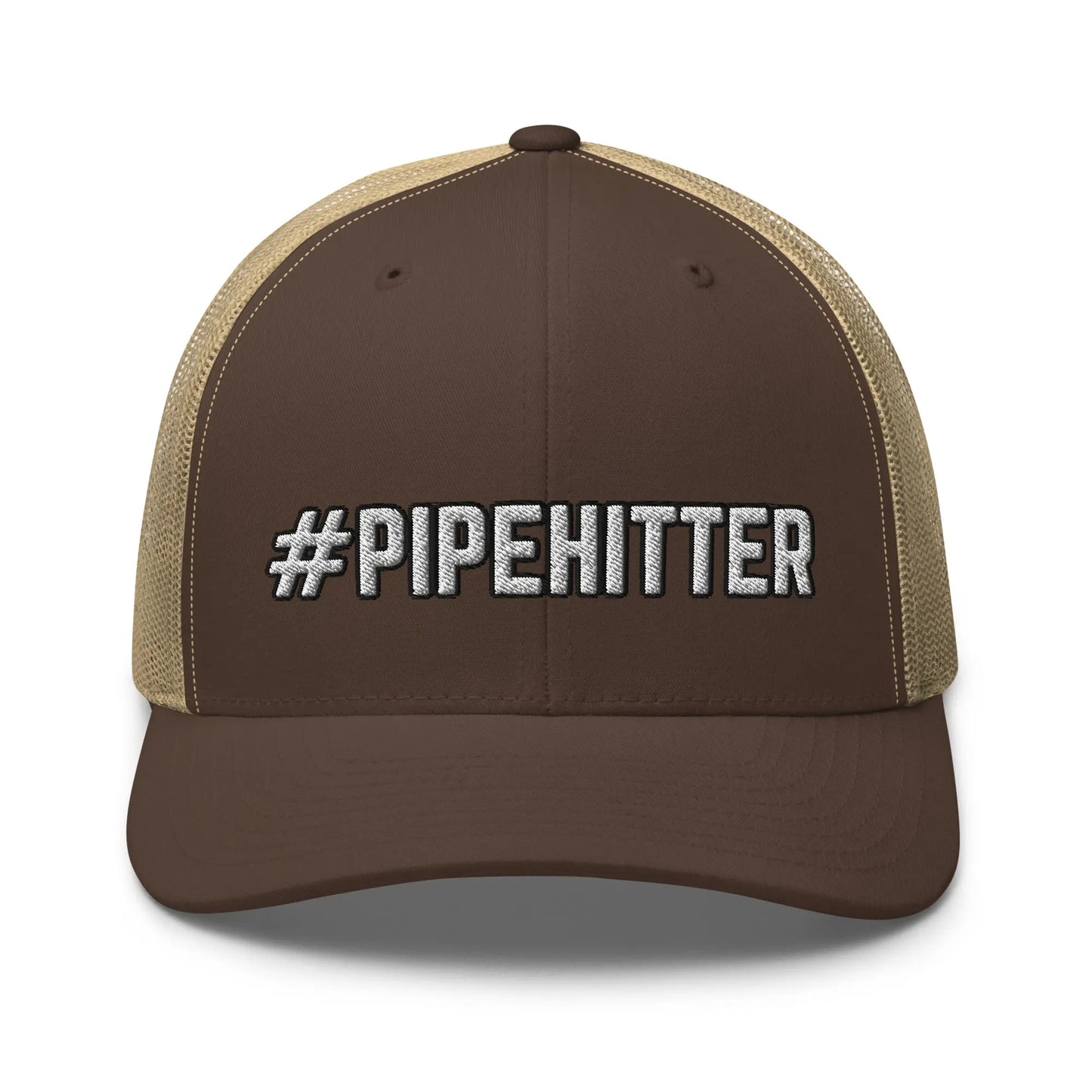 Hats Brown-Khaki Snapback Custom Trucker Hats #PIPEHITTER Cool Badass Cap for Men & Women Infidel Collective