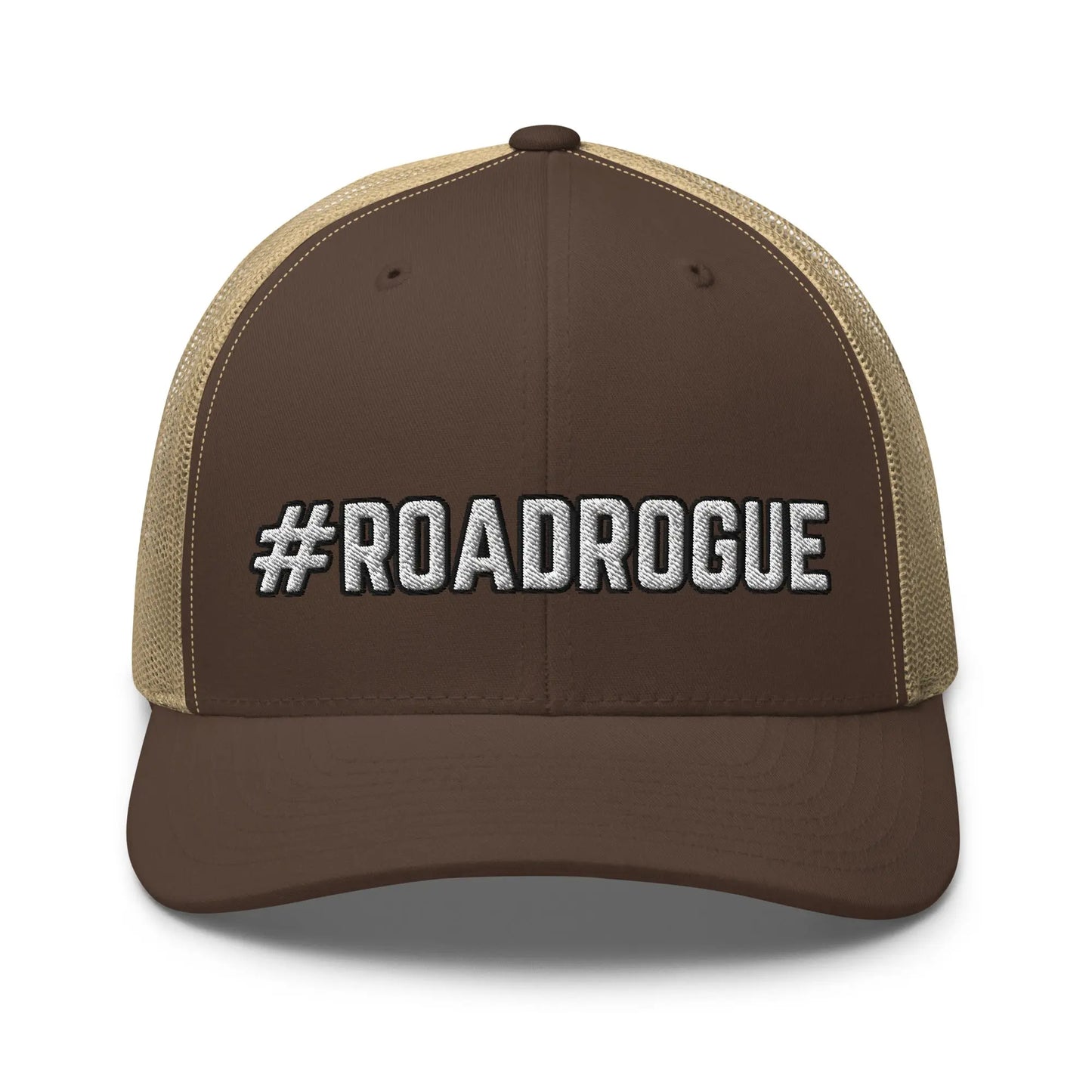 Hats Brown-Khaki Snapback Custom Trucker Hats #ROADROGUE Cap for Men & Women Cool Badass Style Infidel Collective
