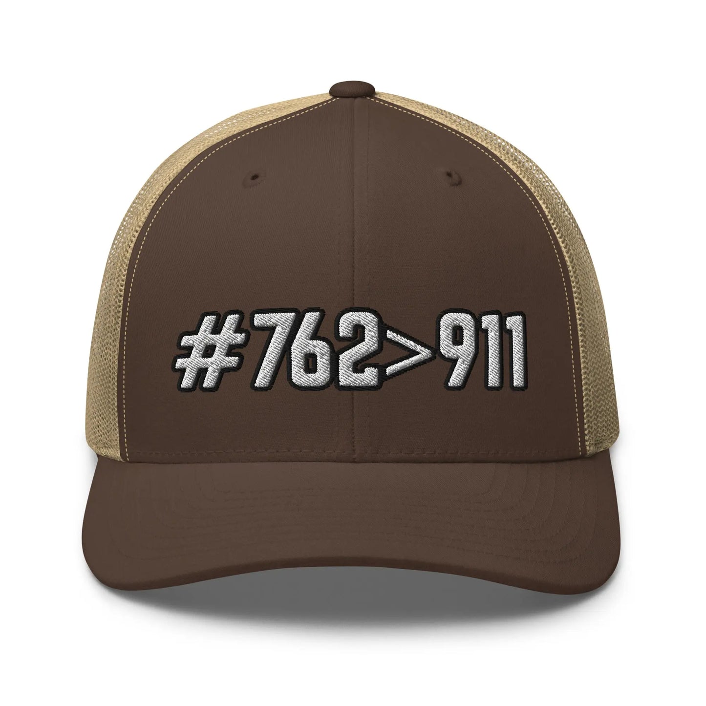 Hats Brown-Khaki #762>911 2A Mesh Snapback Custom Trucker Hats for Men & Women Infidel Collective