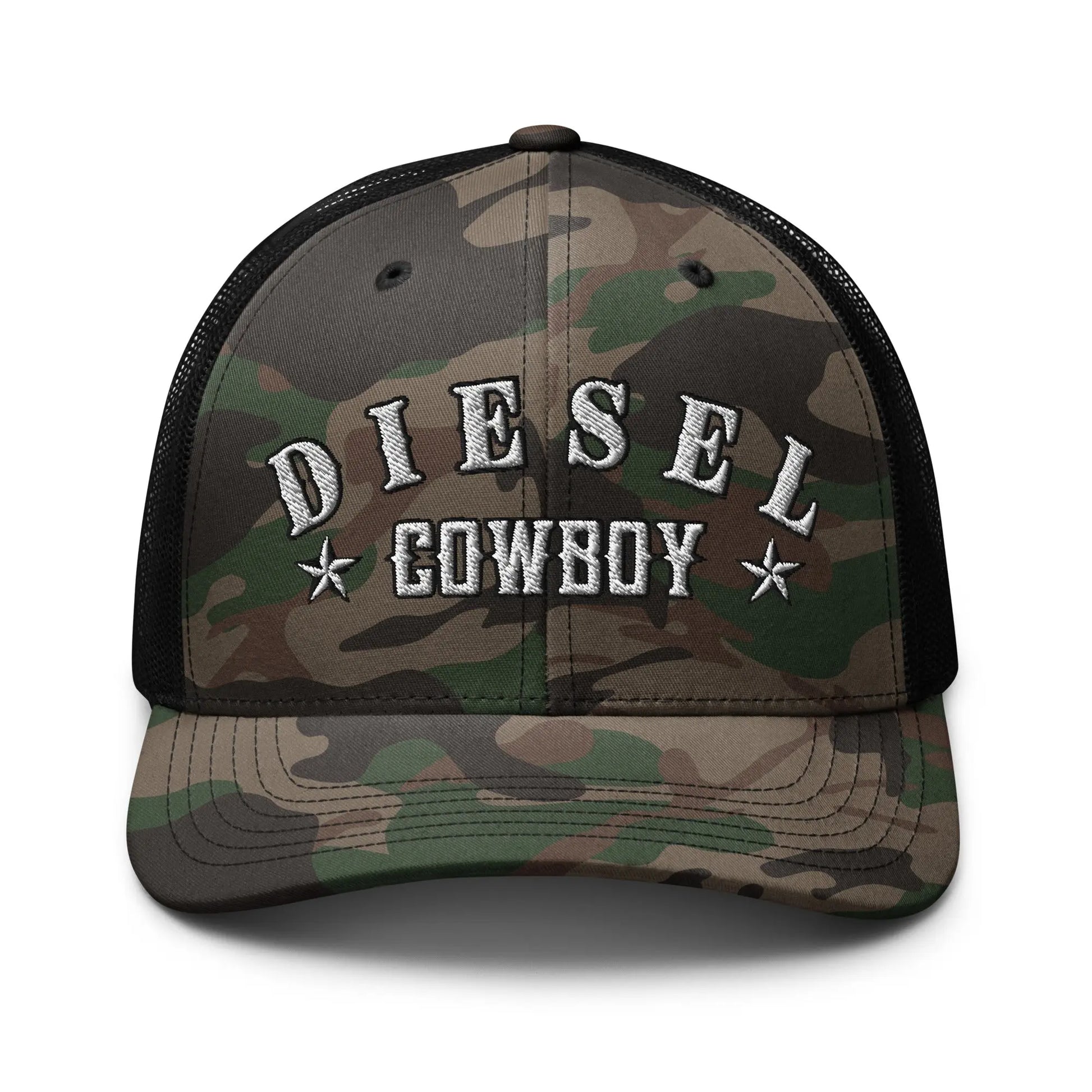 Hats Camo-Black Diesel Cowboy Hat – Camo Snapback for Truckers & Western Road Dogs Infidel Collective