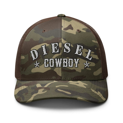 Hats Camo-Brown Diesel Cowboy Hat – Camo Snapback for Truckers & Western Road Dogs Infidel Collective