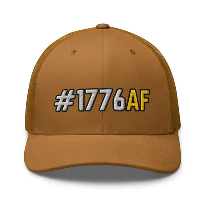 Hats Caramel Snapback Custom Trucker Hat #1776AF Patriotic Cap for Men & Women Infidel Collective