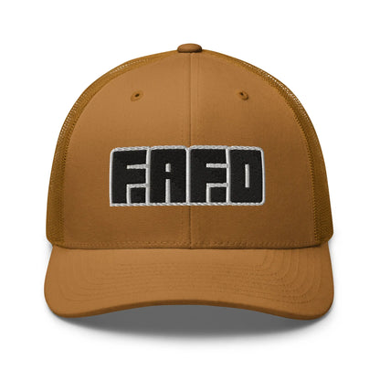 Hats Caramel Snapback Custom Trucker Hats Badass FAFO Grand Games NSFW Caps for Men & Women Infidel Collective