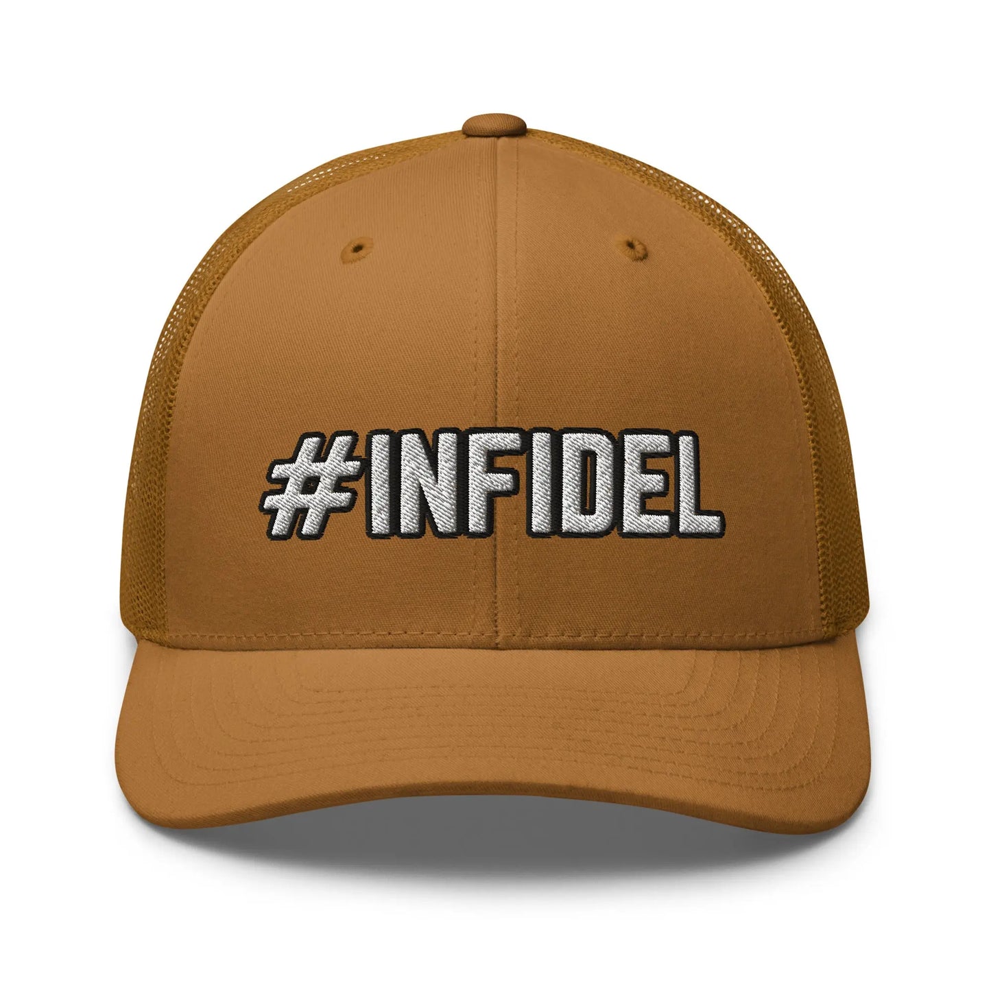 Hats Caramel Snapback Custom Trucker Hats Badass Patriotic #INFIDEL Cap for Men & Women Infidel Collective