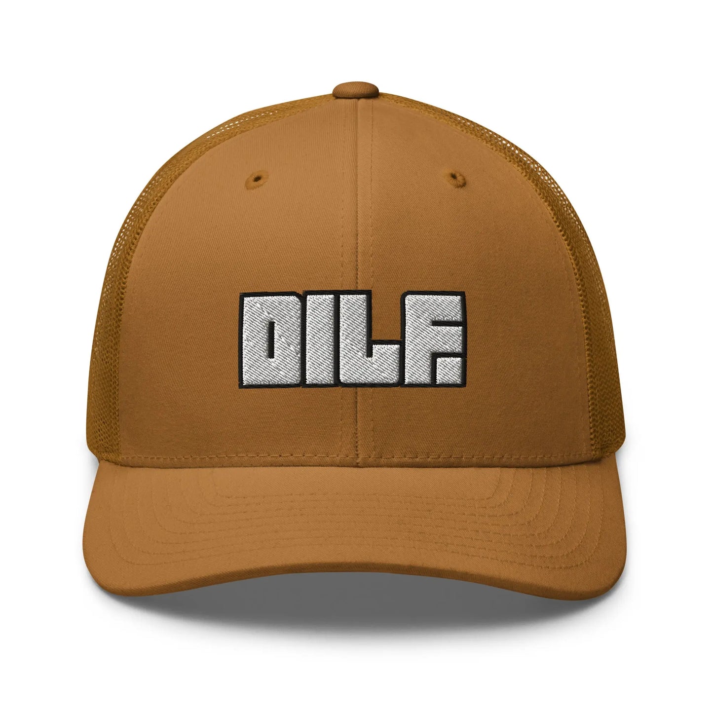Hats Caramel Snapback Custom Trucker Hats DILF Block Cap – NSFW 2A for Men & Women Infidel Collective