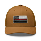 Hats Caramel Snapback Custom Trucker Hats Thin Red Line Flag for Men & Women Patriotic Cap Infidel Collective