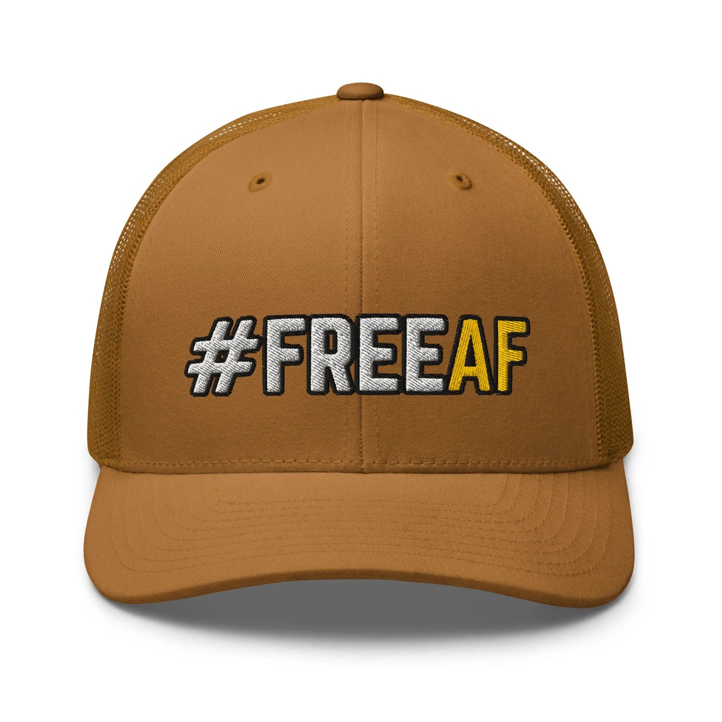 Hats Caramel Snapback Custom Trucker Hats #FREEAF Cool Patriotic Cap for Men & Women Infidel Collective
