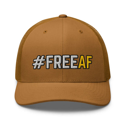Hats Caramel Snapback Custom Trucker Hats #FREEAF Cool Patriotic Cap for Men & Women Infidel Collective